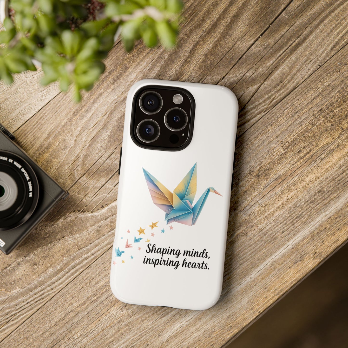Phone Case: Inspirational Origami Crane Design, Unique Cell Cover, Motivational Gift, Custom Phone Protector, Perfect for Students & [...]