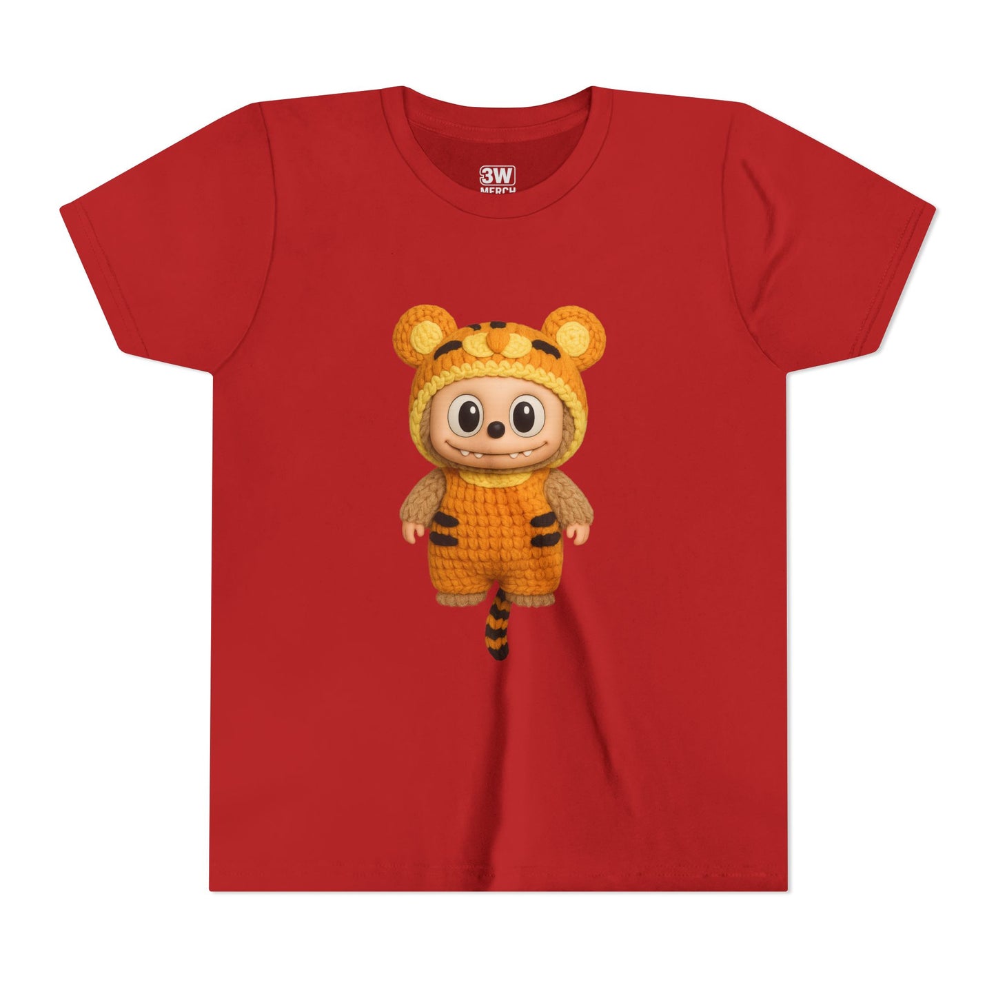 Cute Tiger-Inspired Youth Tee, Kids Animal T-Shirt, Fun Playwear, Gift for Birthdays, Woodland Adventure