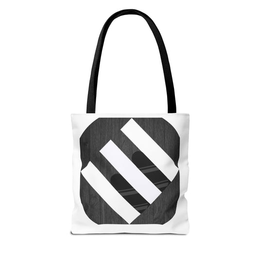 Eric's durable white canvas tote bag for music teachers with reinforced handles and spacious interior