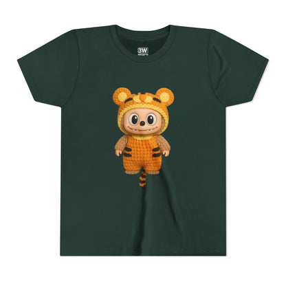 Cute Tiger-Inspired Youth Tee, Kids Animal T-Shirt, Fun Playwear, Gift for Birthdays, Woodland Adventure
