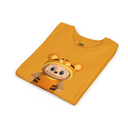 Cute Tiger-Inspired Youth Tee, Kids Animal T-Shirt, Fun Playwear, Gift for Birthdays, Woodland Adventure