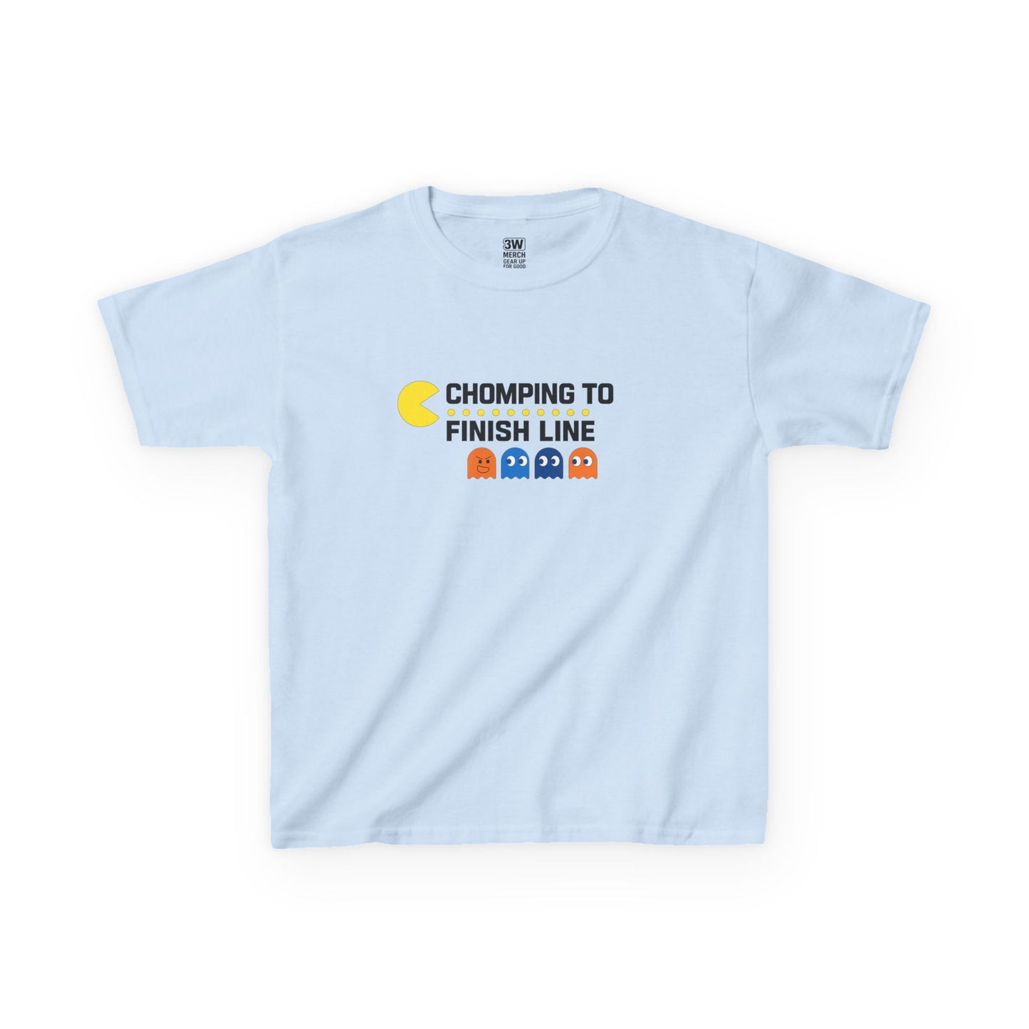 Pac-Man Jog-A-Thon T-Shirt | “Chomping to the Finish Line” Retro Game Tee | School Spirit Shirt | Custom Team & Class Shirt | Fun Run Fundraiser Shirt