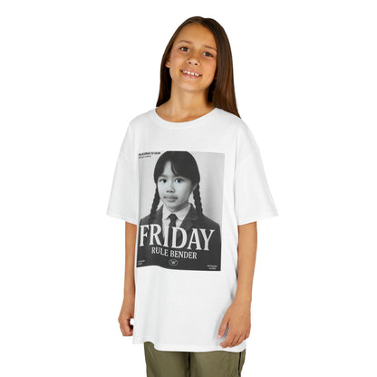 Custom “Friday Rule Bender” T-Shirt — Personalized Face Tee | Dark Academia Kawaii | Aesthetic Y2K Outfit | Halloween Cute Creepy Vibes | Custom Day of the Week Shirt