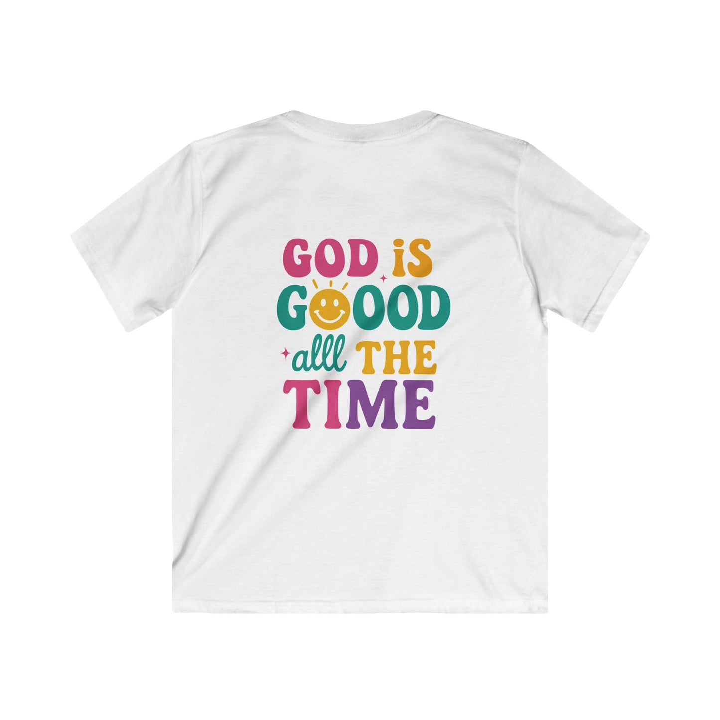 God Is Good All The Time Retro Graphic Tee | Christian Faith Shirt | Inspirational Quote T-Shirt