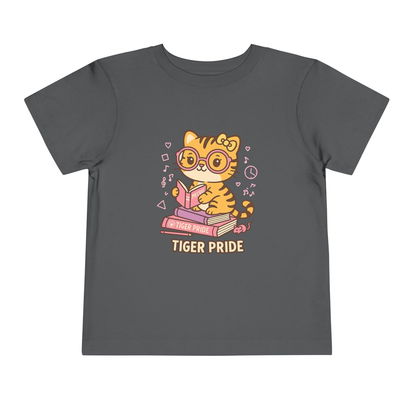 Cute Tiger Pride Toddler Tee, Kids' Short Sleeve Shirt, Animal Lover Gift, Back to School, Birthday Celebration