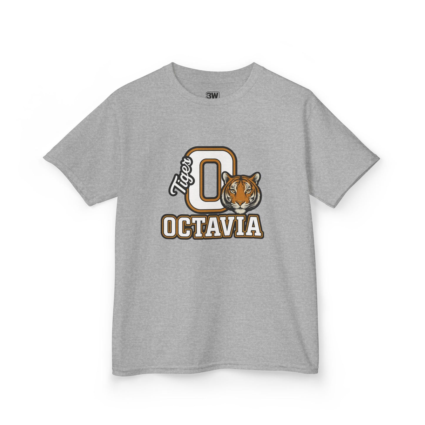 Personalized Tiger Mascot T-Shirt – Custom Name Varsity Style School Spirit Tee, Sports Team Pride Shirt, Gift for Kids & Adults
