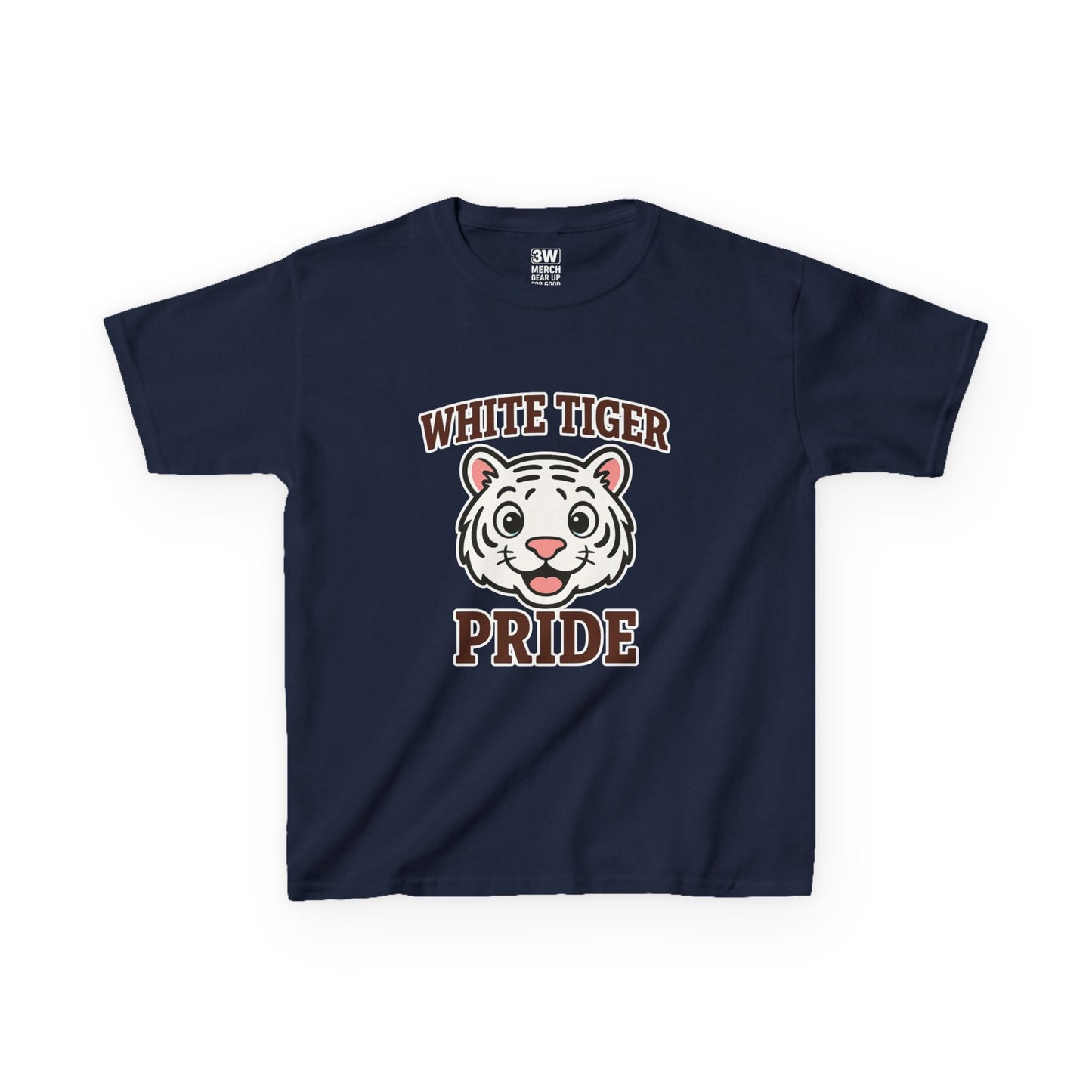 White Tiger Pride T-Shirt - Kids Softstyle Tee